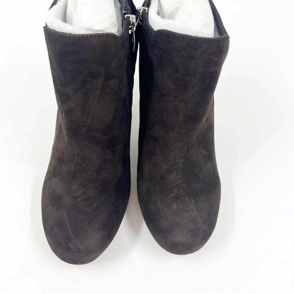 ✅ NWB Enzo Angiolini‎ Eahaver Ankle SUEDE Boots BROWN SIZE 9.5